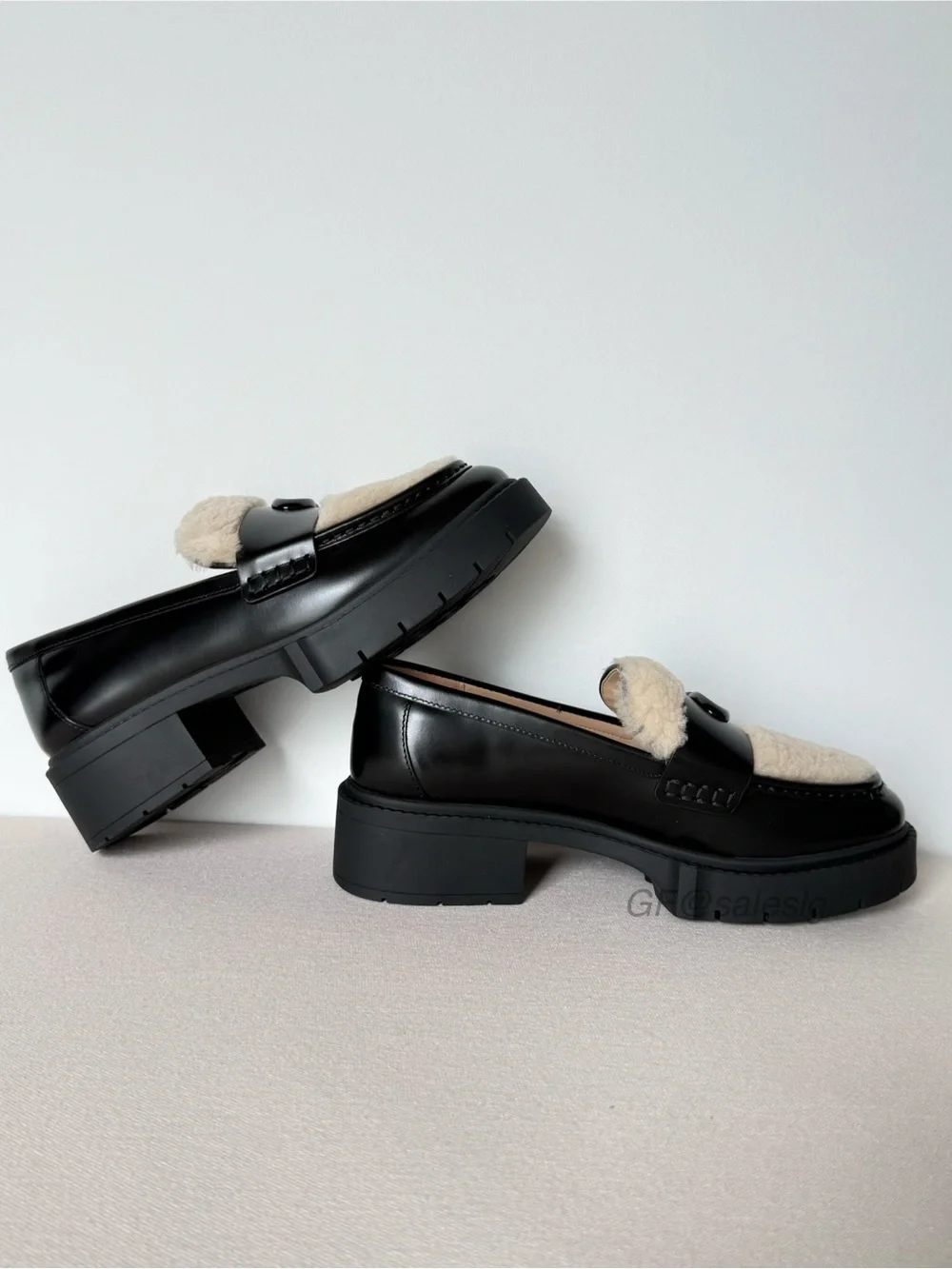 NWT Coach Leah Loafer lady’s Shoes Size 6.5 Black CX033